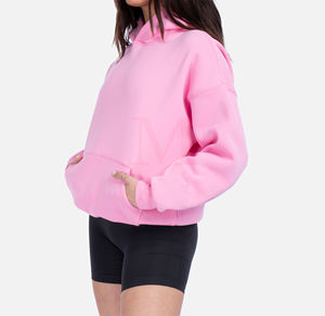 Nueva Llegada, Sudadera con Capucha de Estilo Holgado, 340GSM, Poliéster/Algodón, Corte Regular, Color Sólido, Sudadera de Invierno Disponible en Todos los Colores - Product Image 6