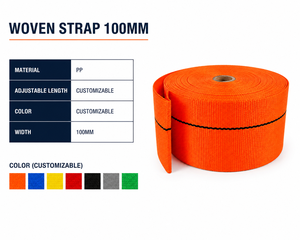 Rouleau de sangle en polyester 100 mm pour levage industriel, textile industriel de qualité supérieure, haute performance en traction, fabrication sous marque privée - Product Image 4