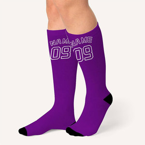 Calcetines Deportivos de Compresión para Hombre, Diseño de Estampado Deportivo Antideslizante, Personalizados para Fútbol - Product Image 5