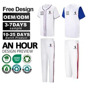 Maillot de baseball unisexe Vêtements d'équipe personnalisés Uniforme de sport respirant Léger Confortable Col en V Séchage rapide Impression numérique OEM ODM - Product Image 6