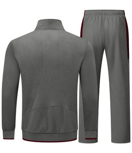 Ensemble de survêtement pour homme décontracté et athlétique, 2 pièces, confortable, style de vie sportif, jogging actif, col montant, taille plus, respirant - Product Image 2