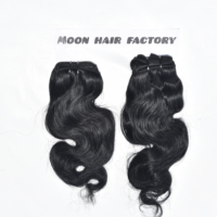 Harga Grosir Rambut Asli India Remy 100% Kutikula Tertata Rapi Model Bodywave Ekstensi 10-32 Inci Jahitan Mesin Ganda
