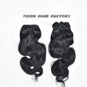 Prix de gros, produit authentique à l'aspect naturel, cheveux humains indiens, Bodywave, teinture noire disponible directement de l'usine à vendre - Product Image 1