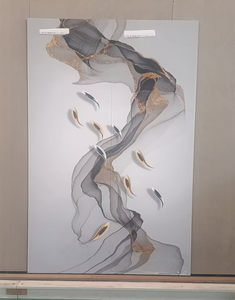 Panneaux muraux modernes en cristal de carbone en placage de bois PVC pour une décoration intérieure rapide Caractéristique imperméable pour une réparation sans couture d'hôtel - Product Image 2