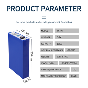 خلية Lifepo4 منشورية 50 أمبير 150 أمبير 200 أمبير 280 أمبير 314 أمبير 320 أمبير حزمة خلايا أيون الليثيوم بجهد 400 أمبير 187ah k - Product Image 2