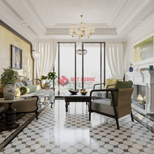 Carrelage en ciment 200x200mm, offrant un style saisissant grâce à sa fusion de tradition et de design moderne. - Product Image 2