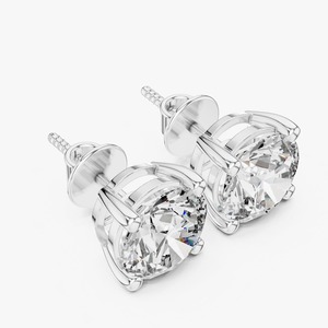 Boucles d'oreilles clous en diamant de laboratoire de qualité supérieure de 3 carats, or 18 carats, 4 griffes, idéales pour les anniversaires, pour la vente en gros - Product Image 6