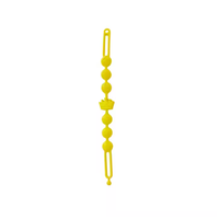 Bracelet de dentition en silicone multicolore pour bébé - Jouet de dentition flexible non toxique unisexe pour bébés de 0 à 24 mois