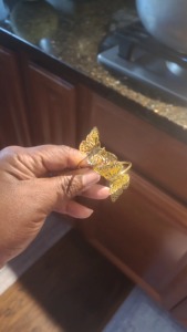 Porte-serviette élégant double papillon pour décoration de table de mariage, fêtes, événements, hôtel, dîner, accent naturel charmant - Product Image 6