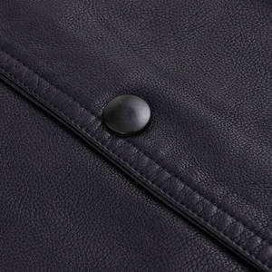 Chaleco de cuero para motociclistas para hombre, diseño clásico, cierre de cremallera, chaleco duradero y a la moda para viajes y exportación. - Product Image 5