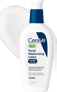 Buen Precio, <span class=keywords><strong>Loción</strong></span> <span class=keywords><strong>Hidratante</strong></span> Facial <span class=keywords><strong>CeraVe</strong></span> PM, Cuidado <span class=keywords><strong>de</strong></span> la Piel para Piel Seca, Sin Aceite, 3oz |   Cuidado <span class=keywords><strong>de</strong></span> la Piel con Ácido Hialurónico - Product Image 1