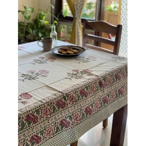<b>Square</b> Cotton Waterproof Disposable <b>Tablecloths</b> for Party 4 Pack Customized Linen Fabric Table Cover - Product Image 2