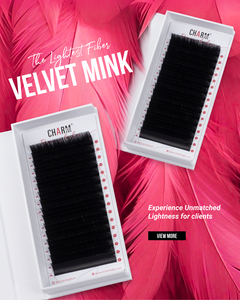 CharmLash Produits pour cils Vente en gros Cils de vison Cils volumineux Plateaux de cils individuels Technologie creuse de qualité supérieure Fibre PBT allemande - Product Image 2