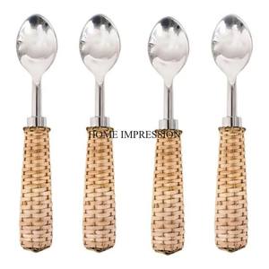 Juego de cubiertos con cuchara y cuchillos con acabado antiguo de cobre de aspecto brillante con asas únicas de diseño elegante a precio competitivo - Product Image 3