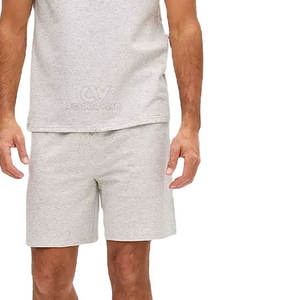 Ensemble t-shirt et short de course respirant d'été pour hommes personnalisés avec couleurs contrastées - Product Image 5
