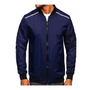 Chaqueta de bombardero clásica para hombre, ligera, a la moda, con cremallera, ropa de calle elegante, chaqueta para hombre, abrigo cómodo informal a la moda - Product Image 1