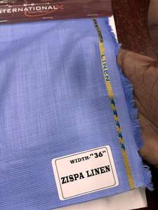 Lujo 100% Zispa Tela de lino Premium 36 pulgadas Ancho Material de algodón para comodidad y estilo - Product Image 3