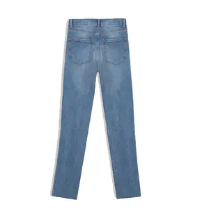 Jual Panas Baru 2023 Wanita Warna Biru Wortel Cocok Jean Celana Dijual Slim Fit Jeans Wanita dengan AL-FARAJ