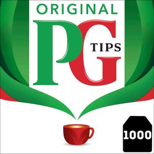 PG Tips Original <b>Black</b> Tea Bags Bulk Individually <b>Wrapped</b> Teabags 1000 Plant Based Biodegradable - Product Image 2