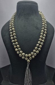 Meilleur jaspe dalmatien 8MM Japa Mala 108 perles rondes pierre précieuse en vrac pour la fabrication de bijoux marché de gros - Product Image 2