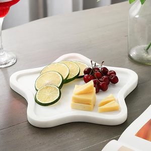 Plateau de service en marbre écologique pour servir des gâteaux et des desserts lors de fêtes, de restaurants, d'hôtels ou de mariages - Product Image 1