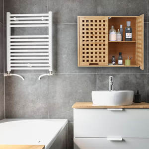 Meuble de salle de bain élégant Meuble de salle de bain en bois massif - Product Image 5