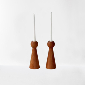 Ensemble de 3 bougeoirs en bois brun de qualité supérieure accessoires d'éclairage domestique en gros pour Noël prix raisonnable - Product Image 3