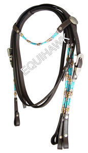 Cuerda de sujeción para caballo EQUIHAWK MVE-1128, la más vendida, de diseño personalizado, de cuero occidental, con accesorios para barril, del fabricante. - Product Image 4