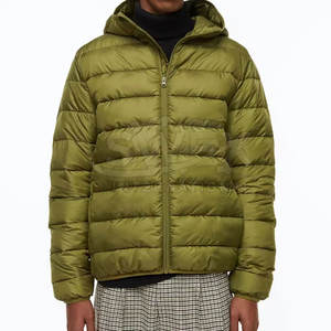 Veste d'hiver à bulles de coupe ajustée pour hommes dernière conception à bas prix veste d'hiver à bulles de coupe Slim pour hommes - Product Image 1