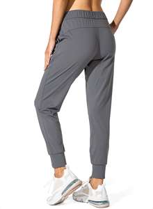 Pantalon de survêtement évasé léger délavé à l'acide personnalisé pour hommes Pantalon de jogging décontracté en coton à taille moyenne et logo - Product Image 3