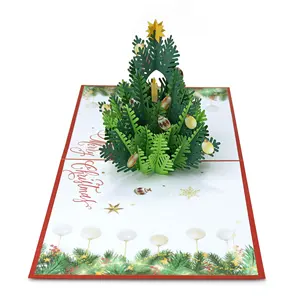 بطاقة تهنئة جديدة في عيد الميلاد ثلاثية الأبعاد-أفضل هدية للشركات لتقديمها للعملاء والموظفين