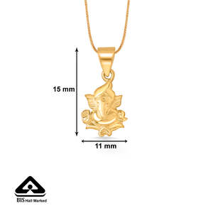 Colgante Religioso Unisex Chapado en Oro Mahaganpati - Product Image 5