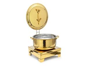 Custom Antique Handmade Table <b>Top</b> Stainless Steel Chafing Dish Durable with Stylish Classic Shape and Lid - Product Image 6