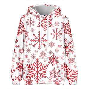 Sweat-shirt à capuche surdimensionné de Noël pour homme, mode, impression 3D, sweat-shirt d'automne, tendance hip-hop, pull, streetwear, vente en gros OEM - Product Image 1