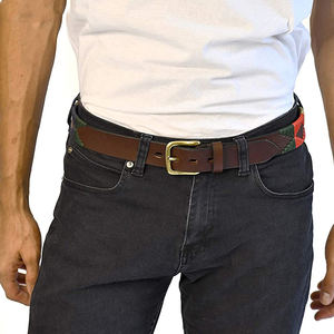 2025 Nuevo diseño personalizado Cinturones de cuero de polo para hombres Estilo casual de alta calidad con hebillas cuadradas y de serpiente Precio al por mayor - Product Image 2