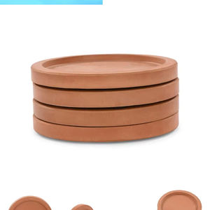 Handmade Pure Clay Tea Cup Coaster <b>Square</b> Coasters Kitchen <b>Tools</b> Glass Cup Mug Coasters Pads Trendy Fancy Coaster Mats/Platter - Product Image 1