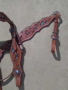 Juego de cuello de pecho de brida ajustable y cómodo duradero de estilo occidental para caballo disponible a precio mayorista - Product Image 2