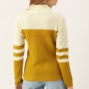 New Custom Logo Women's Soft Cotton Mock Neck Streetwear Embroidered <b>Jumper</b> Fleece Oversized <b>Pullover</b> Women Mockneck Sweatshirt - Product Image 3