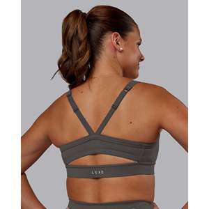 Sujetador Deportivo Acolchado con Estampado Momentum para Yoga, Gimnasio y Ropa Deportiva - Sujetador Deportivo de Talla Grande - Product Image 2