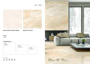 Dalles de sol et de mur en porcelaine brillante 1200x1200, finition premium pour les espaces modernes - Product Image 4
