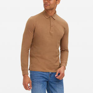 Pull uni conception sur mesure tricoté hommes chemises à manches longues Style décontracté solide motif tricoté hommes chemises à manches longues - Product Image 1