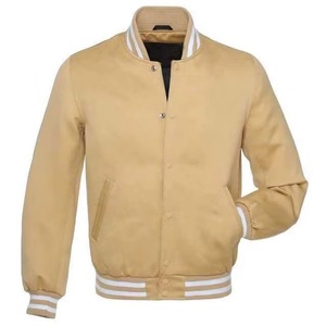 Chaqueta Varsity Gris para Hombre en PU con Mangas Negras, Corte Regular, Estilo Casual para Otoño, Cuello Camisero, Cierre de Botones - Product Image 5