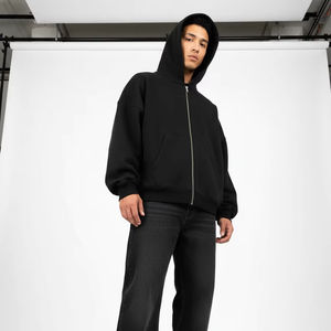 Sweat-shirts à capuche unisexes en molleton de coton premium, vente en gros, surdimensionnés, automne, logo personnalisé, position avant, service OEM - Product Image 1