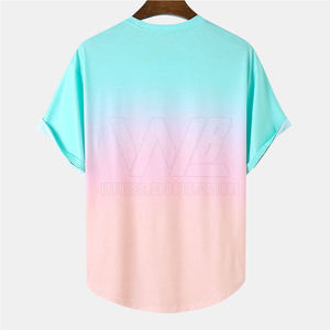 Camisetas Personalizadas de Alta Calidad para Hombre, Ropa de Verano, Color Personalizado, Manga Corta, Poliéster/Algodón, Secado Rápido, Transpirable - Product Image 2