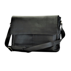Bolso Mensajero de Cuero Genuino Negro para Hombre, Nuevo Diseño 2026, Venta Caliente al por Mayor, Tendencia de Oficina, Gran Capacidad, Correas Ajustables - Product Image 5