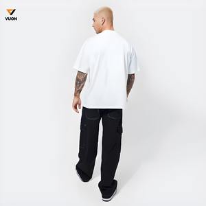 เสื้อยืดผ้าฝ้าย100% สไตล์คลาสสิกแขนสั้น180 GSM น้ำหนักเบาระบายอากาศคอกลมผ้าถักพิมพ์ลายอย่างเป็นทางการ - Product Image 5