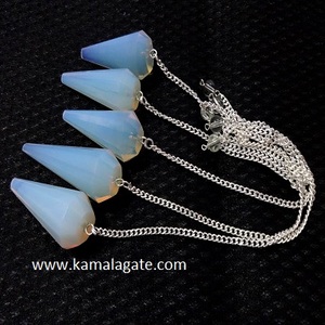 Sélénite orange à facettes naturelles pierre précieuse Chakra Reiki pendule pierre semi-précieuse cristal artisanal pour la guérison disponible à la vente - Product Image 5