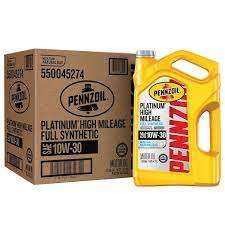 Pennzoil Platinum Full Synthetic 5 Quart 3-Pack High Mileage SAE <b>10W</b>-<b>30</b> Motor <b>Oil</b> for Automotive Lubrication - Product Image 2