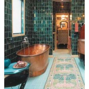 Bañeras de cobre únicas de bonito diseño con detalles acabados a mano, ideales para decoración de baño moderna y vintage - Product Image 1