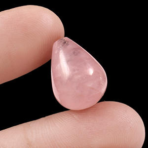 Calidad comercial Natural Rosa morganita pera gota cabujón venta al por mayor piedras preciosas sueltas para joyería - Product Image 1